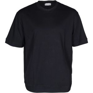 Paolo Pecora, Heren, Tops, Zwart, Maat: M Katoen,