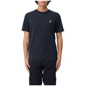 Stone Island, Heren, Tops, Blauw, Maat: L