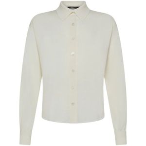 Seventy, Dames, Blouses & Shirts, Beige, Maat: S Wol,