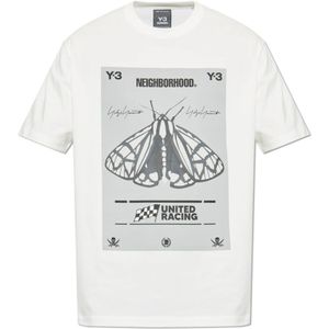 Y-3, unisex, Tops, Wit, Maat: L Katoen,