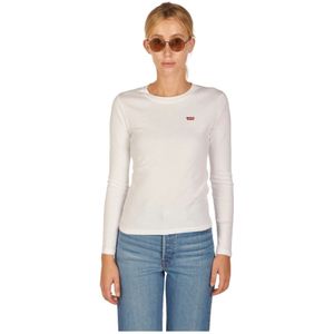 Levi's, Dames, Tops, Wit, Maat: 2XS Katoen,