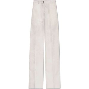 Palm Angels, Dames, Broeken, Roze, Maat: XS Wol,