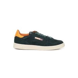 Autry Suede Sneakers met Perforaties , Black , Heren , Maat: 43 EU