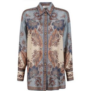 Zimmermann, Dames, Blouses & Shirts, Veelkleurig, Maat: M Zijde,