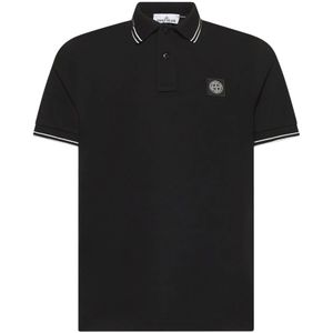 Stone Island, Heren, Tops, Zwart, Maat: XL Katoen,