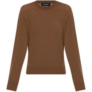 Dsquared2, Dames, Truien, Bruin, Maat: M Wol,