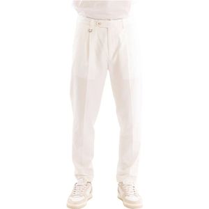 Paolo Pecora, Heren, Broeken, Beige, Maat: M Katoen,