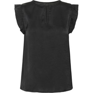 Kaffe, Dames, Blouses & Shirts, Zwart, Maat: XS
