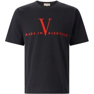 Valentino, Heren, Tops, Zwart, Maat: L Katoen,