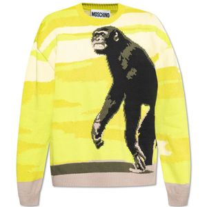 Moschino, Heren, Truien, Veelkleurig, Maat: M Katoen,