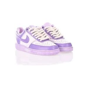 Nike Handgemaakte Paarse Sneakers voor Vrouwen , Purple , Dames , Maat: 36 EU