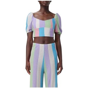 MC2 Saint Barth, Dames, Blouses & Shirts, Veelkleurig, Maat: S