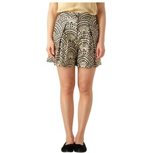 Greek Archaic Kori, Dames, Korte broeken, Veelkleurig, Maat: XS Linnen,