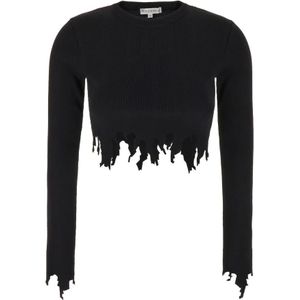 JW Anderson, Dames, Tops, Zwart, Maat: L Nylon,