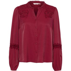 Cream, Dames, Blouses & Shirts, Rood, Maat: L