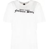 Pinko Casual Ronde Hals T-shirt , White , Dames , Maat: S
