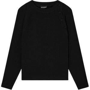 Emporio Armani, Dames, Tops, Zwart, Maat: XS