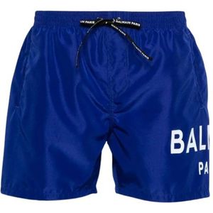 Balmain Blauwe Boxer Zwemkleding , Blue , Heren , Maat: M