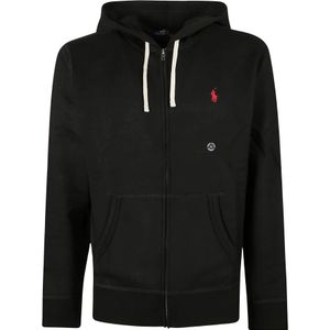 Polo Ralph Lauren, Heren, Sweatshirts & Hoodies, Zwart, Maat: L Fleece,