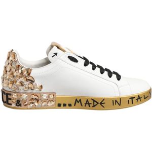 Dolce & Gabbana, Heren, Schoenen, Wit, Maat: 40 1/2 EU Leer,