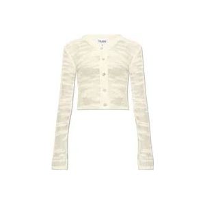 Ganni Geknoopte Vest , Beige , Dames , Maat: XS