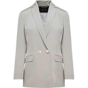 Kiton, Dames, Jassen, Grijs, Maat: S Zijde,