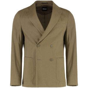 Hugo Boss - Heren Blazer - Blauw - Viscose Mix