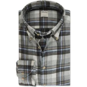 Stenströms, Heren, Overhemden, Blauw, Maat: L Flanel,