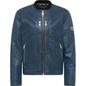 Carlo Colucci, Heren, Jassen, Blauw, Maat: L Leer,