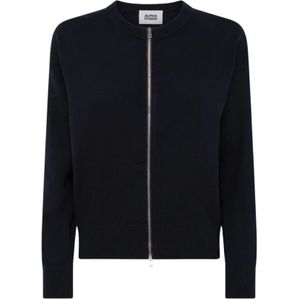 Alpha Studio, Dames, Truien, Blauw, Maat: S Wol,