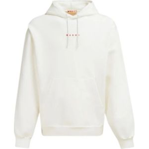 Marni, Heren, Sweatshirts & Hoodies, Wit, Maat: XL Katoen,