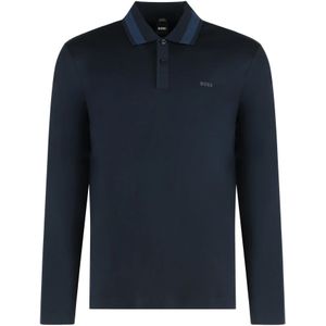 Hugo, Heren, Tops, Blauw, Maat: L