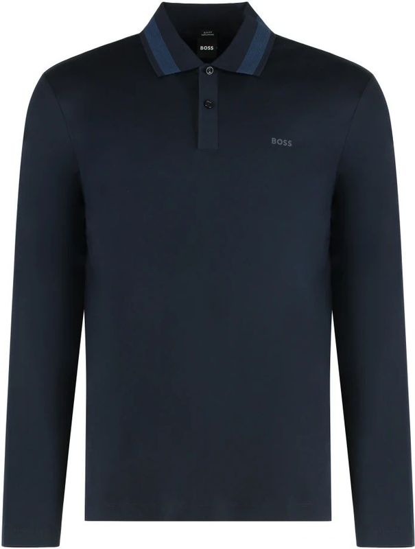 Hugo, Heren, Tops, Blauw, Maat: L