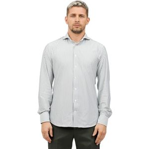 Traiano Milano, Heren, Overhemden, Groen, Maat: 5XL