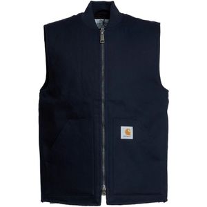 Carhartt Wip, Heren, Jassen, Blauw, Maat: L Katoen,