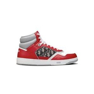 Dior Rode Sneakers Ss22 Leren Samenstelling , Multicolor , Heren , Maat: 48 EU