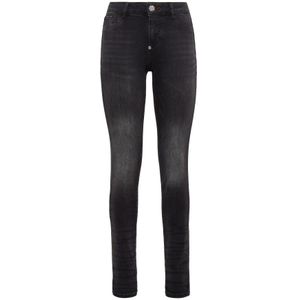 Philipp Plein, Dames, Jeans, Grijs, Maat: W26 Denim,