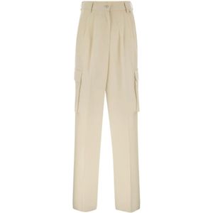 Herno, Dames, Broeken, Wit, Maat: XS Wol,