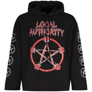 Local Authority, Heren, Sweatshirts & Hoodies, Zwart, Maat: S Katoen,