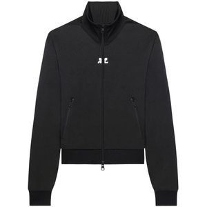 Courrèges, Dames, Sweatshirts & Hoodies, Zwart, Maat: XS Jersey,