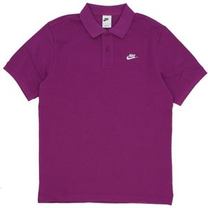 Nike, Heren, Tops, Paars, Maat: M Katoen,