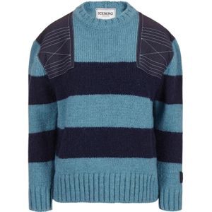 Iceberg, Dames, Truien, Blauw, Maat: S Wol,