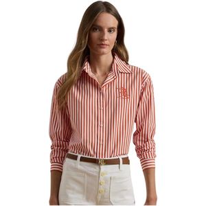 Ralph Lauren, Dames, Blouses & Shirts, Oranje, Maat: XS Katoen,