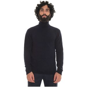 Hindustrie, Heren, Truien, Blauw, Maat: 2XL Kasjmier,