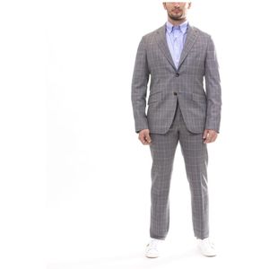 Etro, Heren, Pakken, Grijs, Maat: L