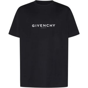 Givenchy, Heren, Tops, Zwart, Maat: S Katoen,