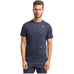 K-Way, Heren, Tops, Blauw, Maat: L