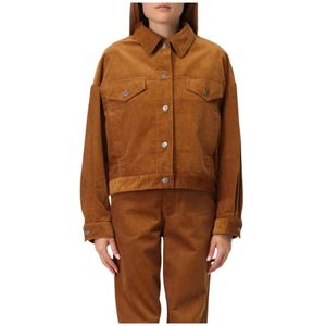 A.p.c., Dames, Jassen, Bruin, Maat: S Corduroy,