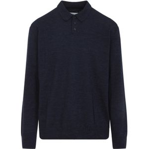 Maison Margiela, Heren, Tops, Blauw, Maat: L Wol,