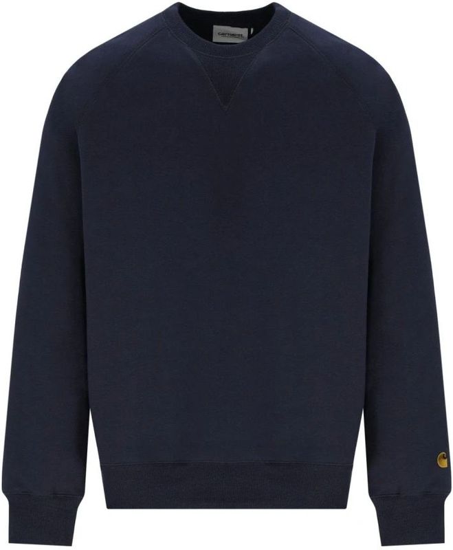 Carhartt WIP - Chase Sweatshirt - Donker Marineblauw - Zwaargewicht Katoen